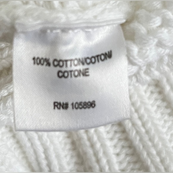 🆕 Worth cotton color block sweaterer in black and white size small - Picture 6 of 7